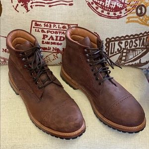 WILCOX leather men’s ankle boots, size 12.